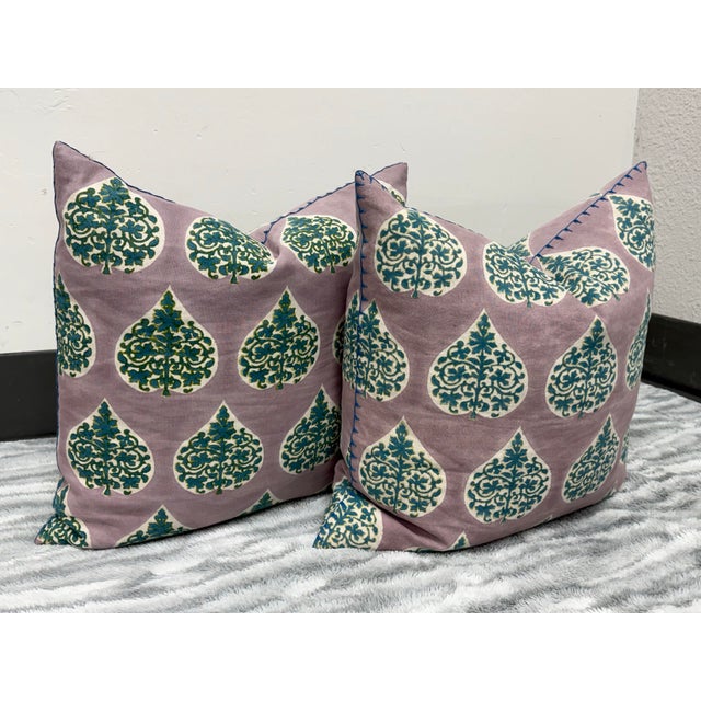 Modern John Robshaw Charua Pillows, Pair For Sale - Image 3 of 12
