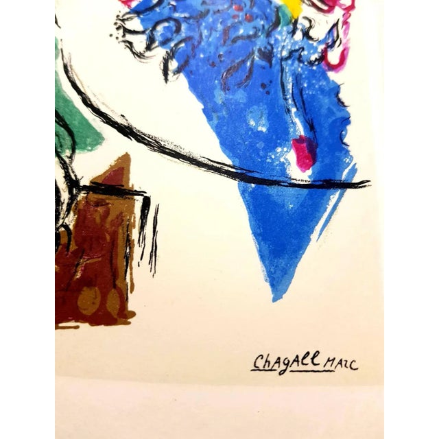 After marc chagall - lithograph from the deluxe art review, derrière le mirroir, printed by charles sorlier 1964 printed...