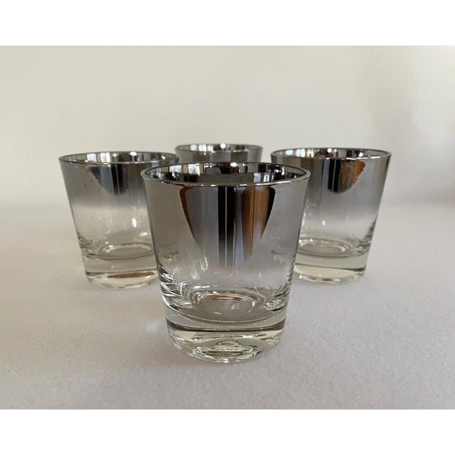 1970s Dorothy Thorpe Style Low Ball & Shot Glass Set - 8 Pieces For Sale - Image 5 of 10