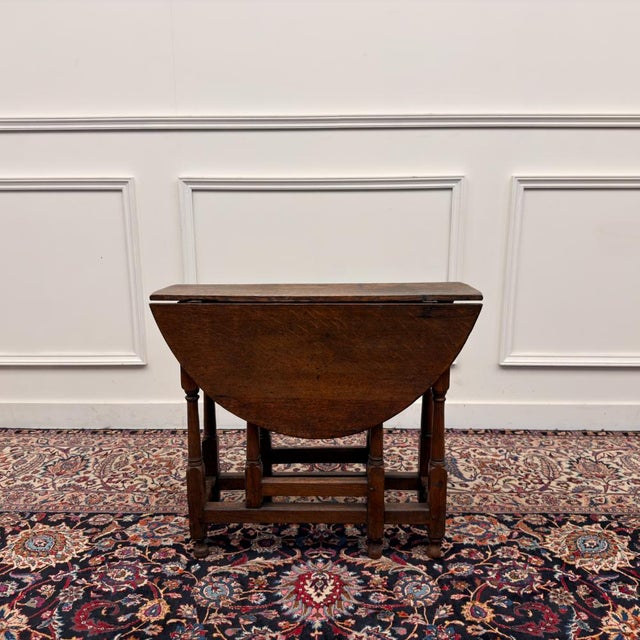 Antique English Drop-Leaf Table For Sale - Image 6 of 10