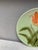 Rustic Small German Majolica Tulip Plate Circa 1900 For Sale - Image 3 of 4