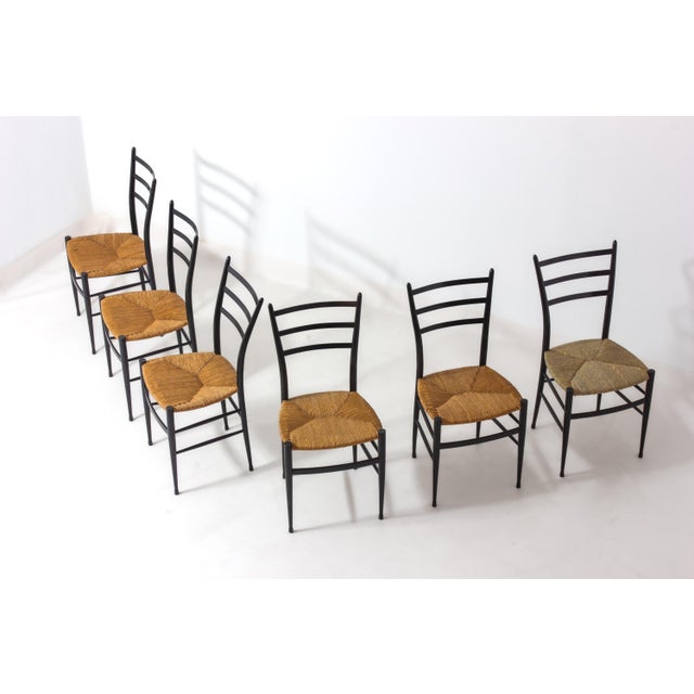 Spinetto Chairs from Chiavari, 1960s, Set of 8 For Sale - Image 11 of 12