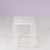 This 1980s side table combines a beige lacquered metal frame with a travertine stone top and is designed in the style of...