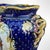 Antique Victorian Majolica Cobalt Blue Vase W/ Courting Couple Scene For Sale - Image 4 of 10