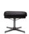 Walter Knoll Black Leather Ottoman from Walter Knoll, Germany, 1970s For Sale - Image 4 of 9