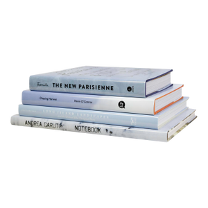 Decorative Books - Glacier Coffee Table Stack - 4 Blue Books