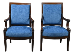 Early 19th Century Restoration Mahogany Armchairs, Set of 2