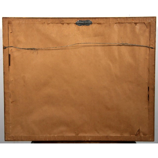 Drawing/Sketching Materials Vintage Arabesque Pastel & Gouche Cityscape Painting For Sale - Image 7 of 9