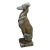 Mid 20th Century Cast-Stone Greyhound Garden Sculpture For Sale