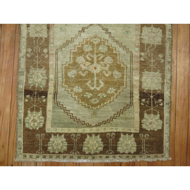 Street Art Vintage Square Mini Oushak - 2'2" x 2'3" For Sale - Image 3 of 5