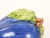 Blue Italian Majolica Plum-Form Covered Table Ornament, Late 20th Century For Sale - Image 8 of 11
