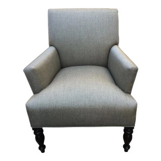Modern Restored Contemporary Flare-Arm Club Chair For Sale