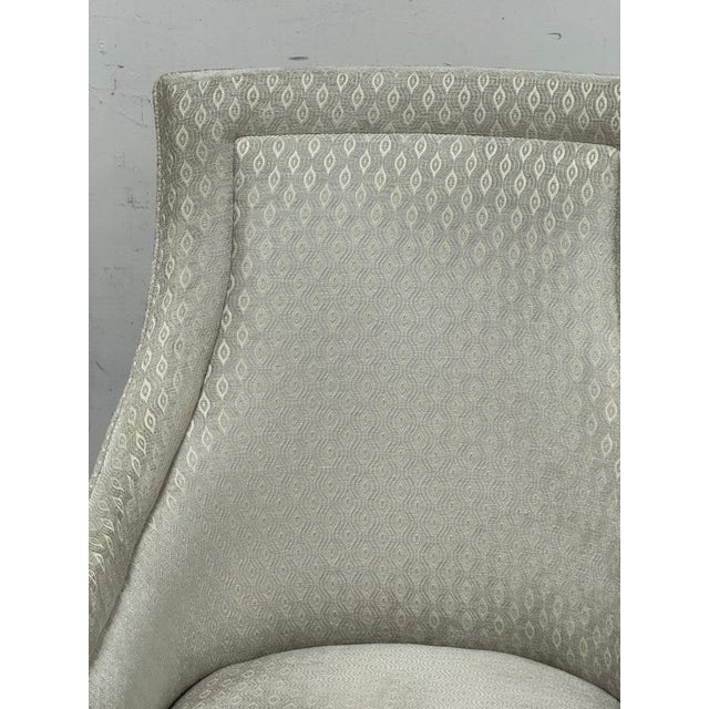 Custom Design Slope Arm Chairs, Pair For Sale - Image 11 of 12