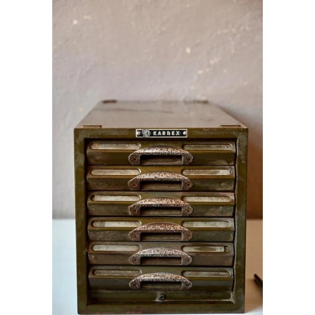 Small Kardex Industrial Atelier Cabinet For Sale - Image 4 of 10
