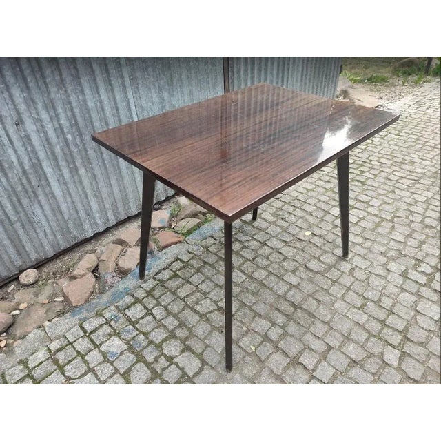 Table, Nakło Nad/Notecia, vintage from the 70s, dimensions: height 65 cm, width 80 cm, depth 60 cm.