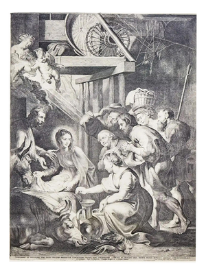 Rubens, Adoration of the Shepherds, 1620, Engraving