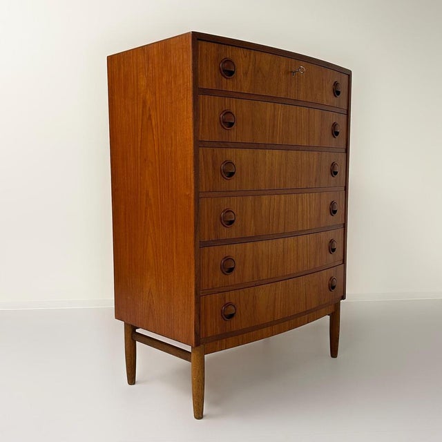 Teak Danish Chest of Drawers with 6 Drawers, 1960s For Sale - Image 4 of 12