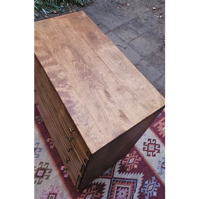 Mid-Century Modern Fully Restored Mid-Century Modern Baumritter "Roommates" 4-Drawer Tall Chest For Sale - Image 3 of 12