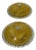 Large Gold Murano Glass Ceiling Lights, 1980s., Set of 2 For Sale