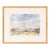 Illegibly Signed River Landscape Watercolor For Sale