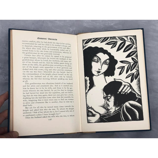 Giovanni Boccaccio Love Stories Illustrated Decorative Book For Sale - Image 10 of 13