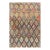 Antique American Hooked Rug With Diamond Patchwork Floral Design 4'10"x8'6" For Sale