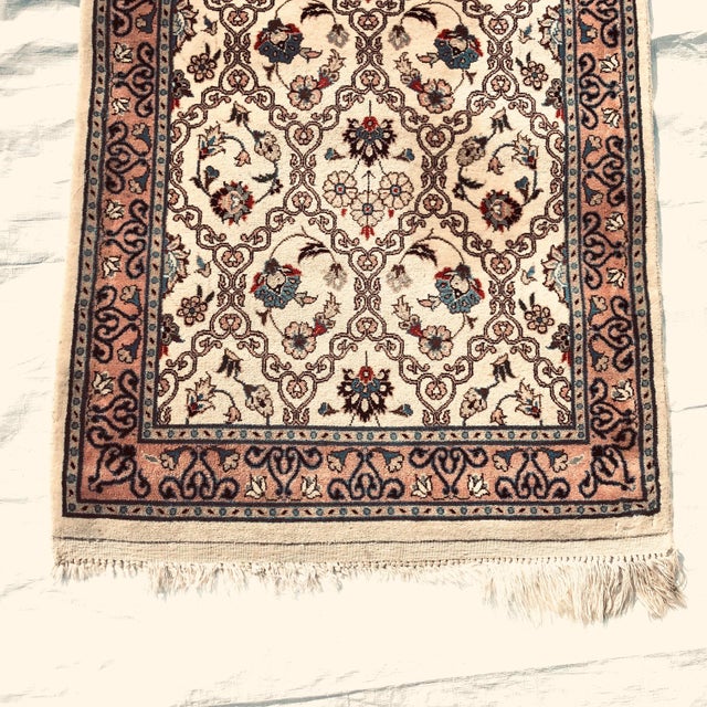 Shabby Chic Vintage Handmade Persian Wool Runner For Sale - Image 3 of 7