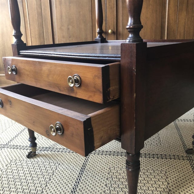 Traditional Antique Regency Four Tier Etagere With Castors For Sale - Image 3 of 6