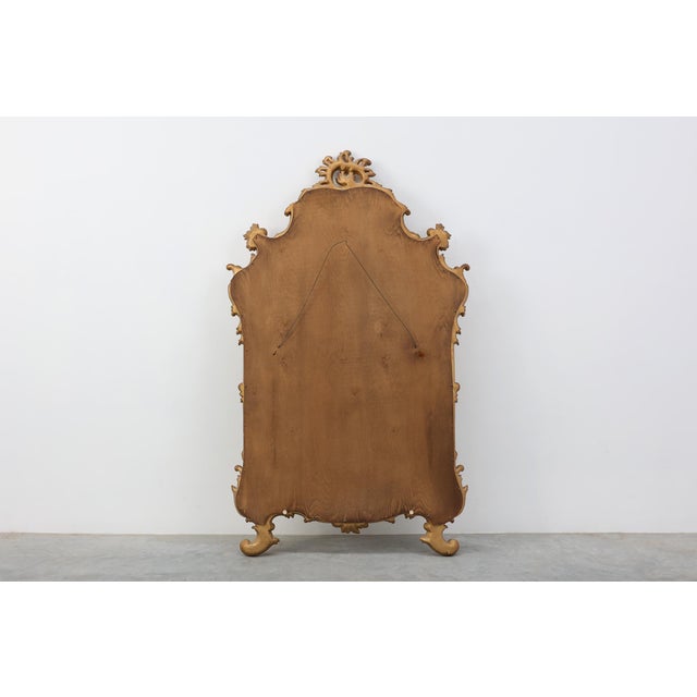 Large Vintage Gilded Baroque Style Mirror from Deknudt, Belgium, 1950s For Sale - Image 6 of 11