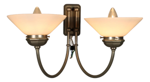 Vintage Wall Lamp in Glass and Metal, 1960s