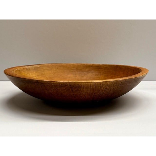 1960s Vintage Mid-Century Modern Wood Bowl For Sale - Image 11 of 11