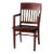 Antique Wooden Library Chair For Sale