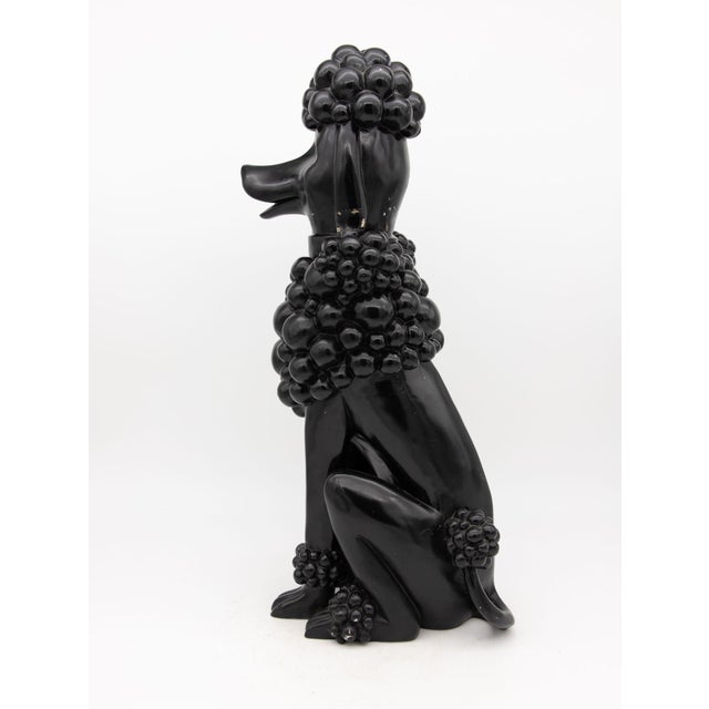 Plastic Pair Composite Poodles, Late 20th Century For Sale - Image 7 of 13
