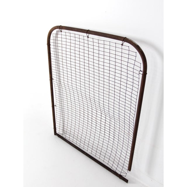 Vintage Industrial Metal Farm Gate Panel For Sale - Image 6 of 12