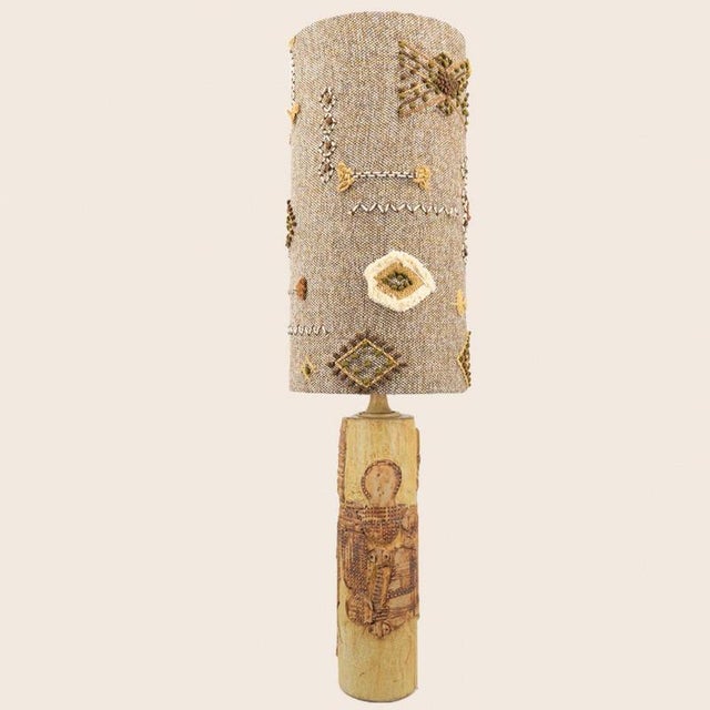 Ceramic Table Lamp by B. Rooke with Lampshade attributed to R. Houben, 1970 For Sale - Image 10 of 10