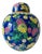 Mid-Century Oriental Ginger Jar in Polychrome Ceramic, 1950s For Sale