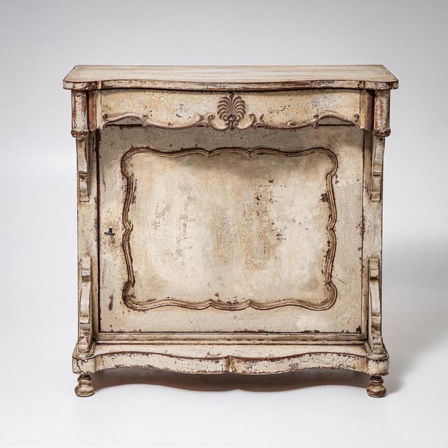 Beige Louis Philippe Half Cabinet, Late 19th Century For Sale - Image 8 of 8