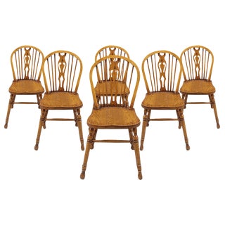 Vintage Dining Chairs from Ercol, 1950s, Set of 6 For Sale
