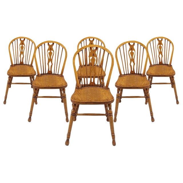 Vintage Dining Chairs from Ercol, 1950s, Set of 6 For Sale