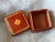 Traditional Small Decorative Italian Leather Trinket Box For Sale - Image 3 of 10