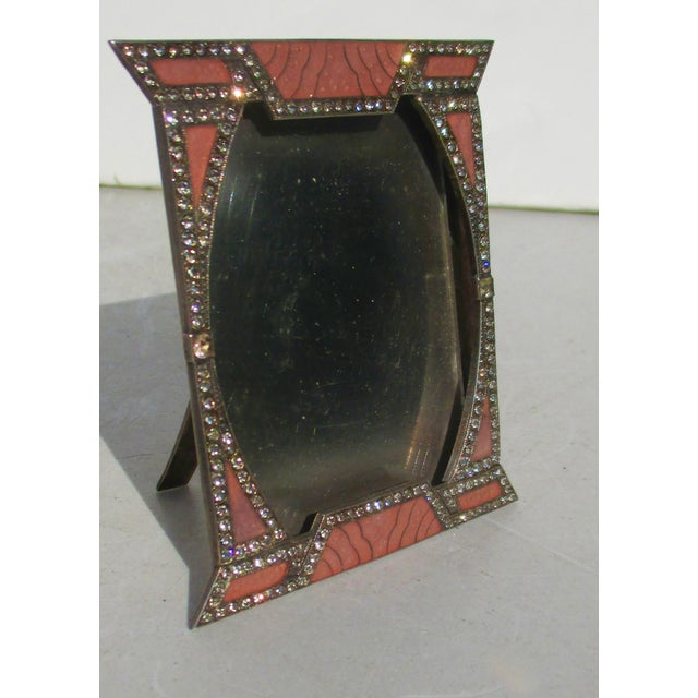 Art Deco Art Deco Enamel Photo Frame Circa 20s For Sale - Image 3 of 9