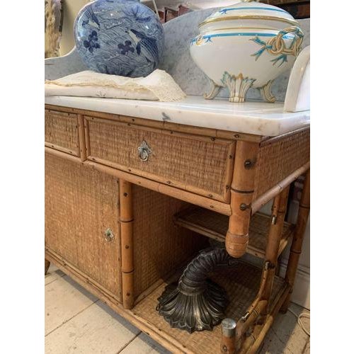 Antique Swedish Washstand with Marble Top from Bodafors, 1890 For Sale - Image 9 of 13