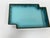Japanese Japanese Mid 20th Century Glazed Ceramic Ikebana Tray With Interlocking Squares Form For Sale - Image 3 of 11