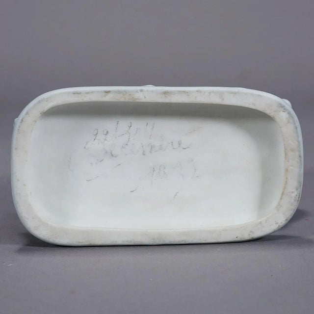 Vintage Porcelain Statue With Playing Bears, Germany, Ca 1950s For Sale - Image 6 of 6