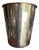 1970s Brass Vintage Minimalist Wastebasket For Sale