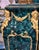 French Green Pedestal With Gilded Bronze Ormolu & Hand-Finished Gold Leaf For Sale - Image 3 of 7