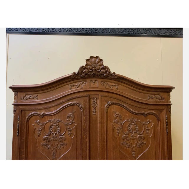 Vintage Wardrobe in Oak, 1950 For Sale - Image 10 of 12