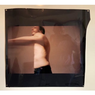 Skip Arnold, Large Vintage Color Photograph Male Dancing Figure Muse(X) Photo Print Signed, 1996-1999 For Sale