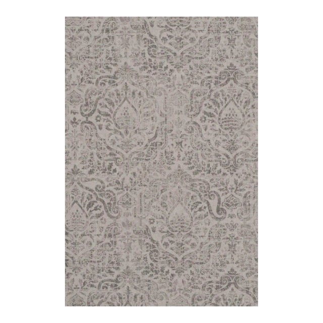 Aragon Vintage Silver Double Width Fabric - Sample For Sale