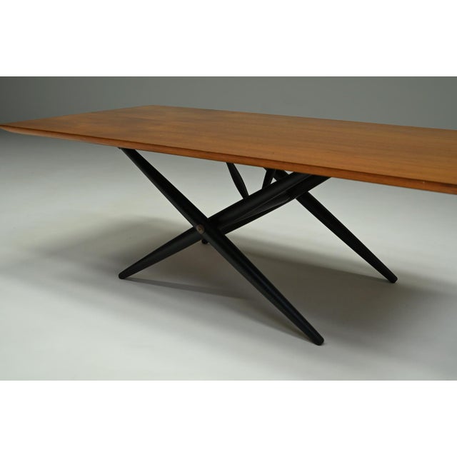 Brown Domino Coffee Table by Ilmari Tapiovaara for Asko, 1950s For Sale - Image 8 of 9